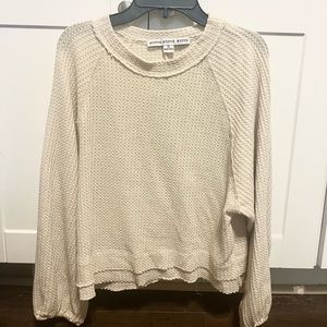 Thin beige knit sweater